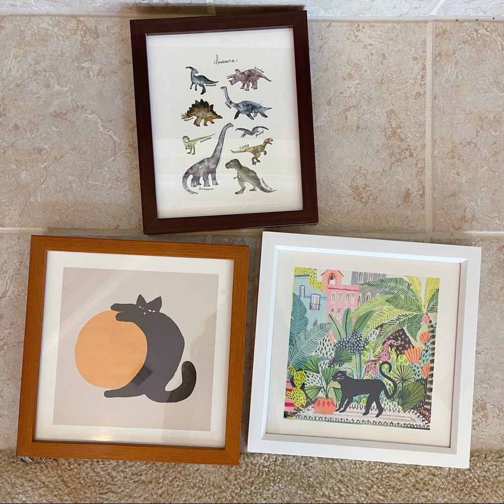 Society6 Framed Art Print x 3